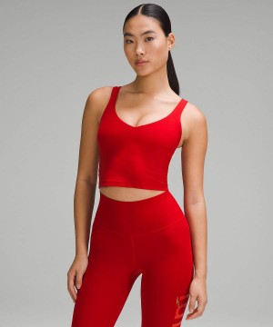 Camiseta sin Manga Lululemon Lunar New Year Align™ Mujer Rojas Oscuro Chile | 235QPMTZB