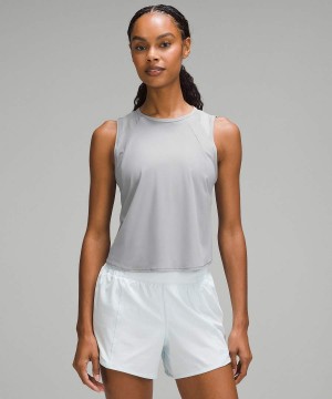 Camiseta sin Manga Lululemon Sculpt Cropped Mujer Gris Chile | 758WCITSE
