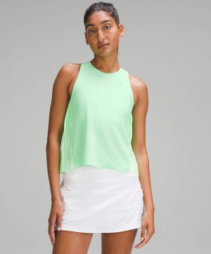 Camiseta sin Manga Lululemon Side Pleats Tenis Mujer Turquesa Chile | 378ZHRQEL