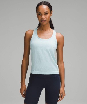 Camiseta sin Manga Lululemon Swiftly Tech Racerback 2.0 Race Length Mujer Azules Chile | 267XKHBGJ