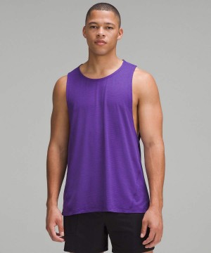 Camiseta sin Manga Lululemon Ultralight Entrenamiento Hombre Moradas Chile | 530TLWHVY