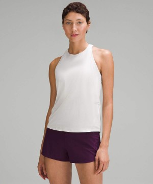 Camiseta sin Manga Lululemon Ultralight Reflective Correr Mujer Blancas Chile | 625XUOHQZ