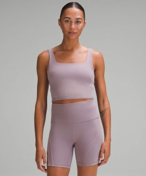 Camiseta sin Manga Lululemon Wunder Train Mesh Panel Mujer Moradas Chile | 317EMYINW