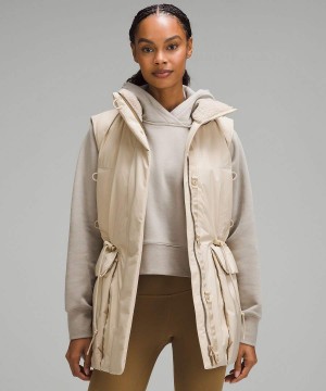 Chaleco Lululemon StretchSeal Impermeables Down-Filled Mujer Chocolate Chile | 058JKEZND