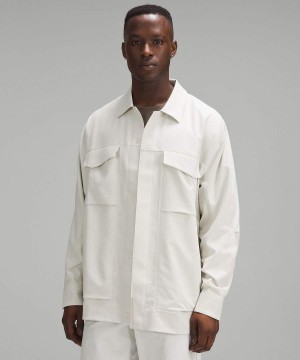 Chaquetas Lululemon Cargo Pocket Shirt Hombre Beige Chile | 893EAVXNG