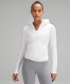 Chaquetas Lululemon Push Your Pace Mujer Blancas Chile | 036WYCLNF