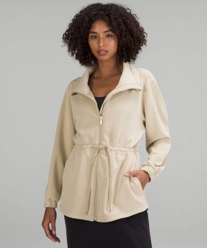 Chaquetas Lululemon Softstreme Cinch-Cintura Mujer Kaki Chile | 691JKAXHP