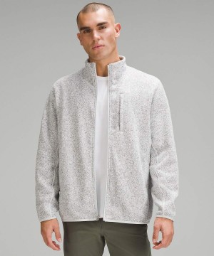 Chaquetas Lululemon Sojourn Fleece-Forro Knit Hombre Blancas Blancas Chile | 760PNXETG