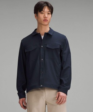 Chaquetas Lululemon Twill Utility Hombre Azul Marino Chile | 342RQMAIZ