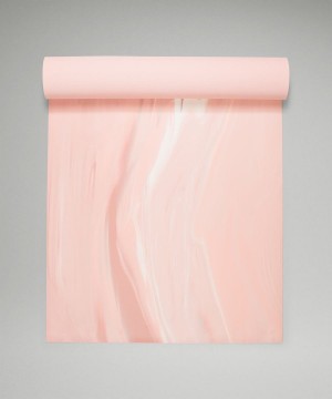 Colchonetas de Yoga Lululemon The (Big) Mat Made With FSC™ Certified Rubber Marble Mujer Rosas Rosas Blancas Rosas Chile | 217CBZTXK