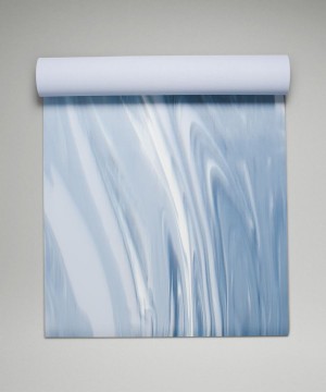 Colchonetas de Yoga Lululemon The (Big) Mat Made With FSC™ Certified Rubber Marble Mujer Azules Azules Blancas Azules Chile | 073AFNRIS