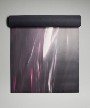 Colchonetas de Yoga Lululemon The Mat 5mm Made With FSC™ Certified Rubber Mujer Azul Marino Rosas Blancas Azul Marino Chile | 425NQGXWP