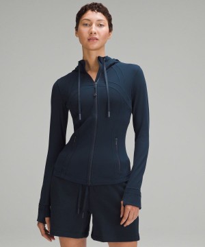 Define Jacket Lululemon Encapuchado Nulu Mujer Azul Marino Chile | 174FIEQUK
