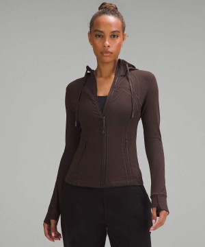 Define Jacket Lululemon Encapuchado Nulu Mujer Chocolate Chile | 890LQPDHA