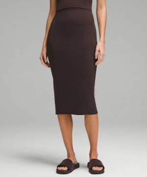 Falda Lululemon Nulu Slim-Fit High-Rise Mujer Chocolate Chile | 238YICKZM