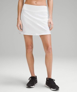 Falda Lululemon Pace Rival Mid-Rise Extra Long Mujer Blancas Chile | 783IENQAO