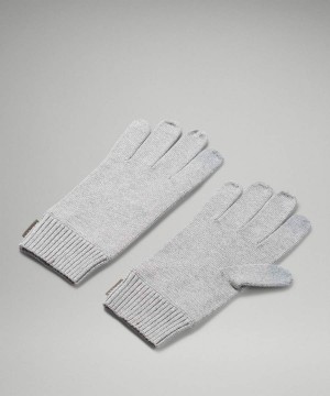 Guantes Lululemon Cold Pursuit Knit Hombre Gris Chile | 380FGRDVL