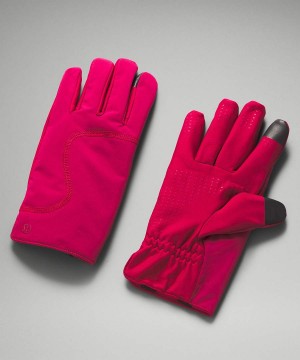 Guantes Lululemon Fleece-Forro Insulated Mujer Burdeos Chile | 265AOIFYJ