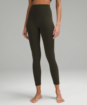 Leggins Lululemon Align™ High-Rise 25" Mujer Verde Oliva Oscuro Chile | 436PHECZL