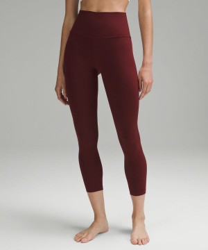 Leggins Lululemon Align™ High-Rise 25" Mujer Rojas Burdeos Chile | 176LPGNYU