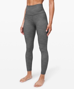 Leggins Lululemon Align™ High-Rise 25" Mujer Negras Blancas Negras Chile | 138SFWECP