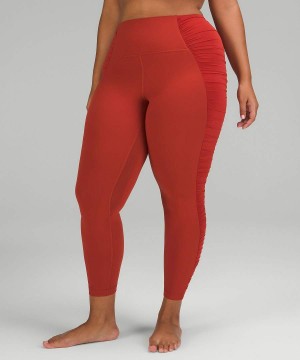 Leggins Lululemon Align™ High-Rise 25" Ruched Mujer Naranjas Chile | 957KUXDSG