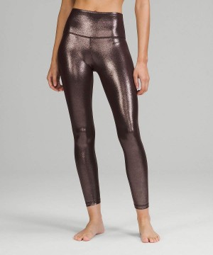 Leggins Lululemon Align™ High-Rise 25" Shine Mujer Cafe Chile | 634UNSRTK