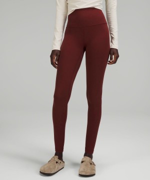 Leggins Lululemon Align™ High-Rise 28" Mujer Rojas Burdeos Chile | 369ZSDGJQ