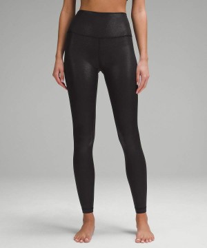 Leggins Lululemon Align™ High-Rise 28" Shine Mujer Negras Chile | 390EOFJXZ