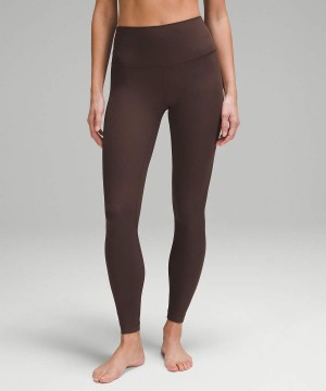 Leggins Lululemon Align™ High-Rise Acanalado 28" Mujer Chocolate Chile | 826IUSHQD