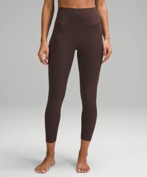Leggins Lululemon Align™ High-Rise Acanalado 25" Mujer Chocolate Chile | 940PZQGJY