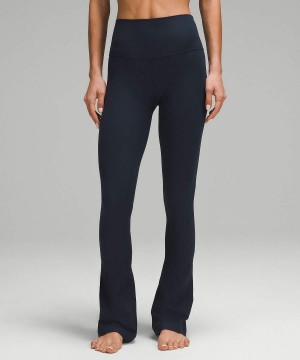 Leggins Lululemon Align™ High-Rise Acanalado Mini-Flared Regular Mujer Azul Marino Chile | 370DYESFV