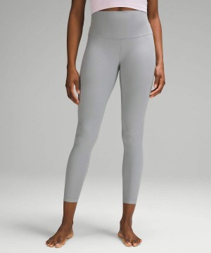Leggins Lululemon Align™ High-Rise Acanalado 28" Shine Mujer Gris Chile | 294KVFLXO