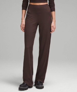 Leggins Lululemon Align™ High-Rise Acanalado Anchos-Leg Altas Mujer Chocolate Chile | 968WOITPH