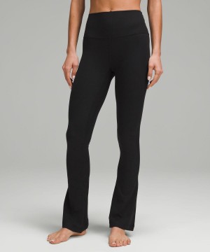 Leggins Lululemon Align™ High-Rise Acanalado Mini-Flared Regular Mujer Negras Chile | 417PFWVYX