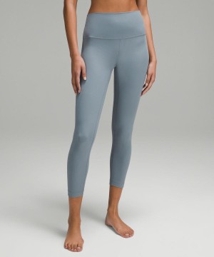 Leggins Lululemon Align™ High-Rise Acanalado 25" Mujer Azules Chile | 850XVPJTE