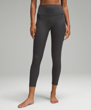 Leggins Lululemon Align™ High-Rise Acanalado 25" Mujer Gris Oscuro Chile | 301HNUELR