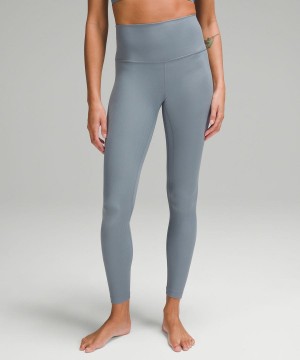 Leggins Lululemon Align™ High-Rise Acanalado 28" Mujer Azules Chile | 872XPTCEV