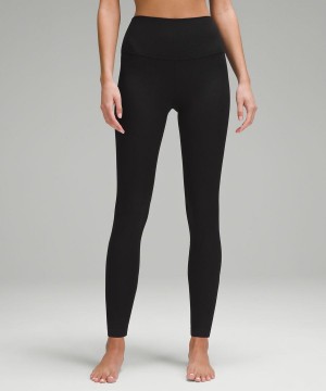Leggins Lululemon Align™ High-Rise Acanalado 28" Mujer Negras Chile | 189HOUQKN