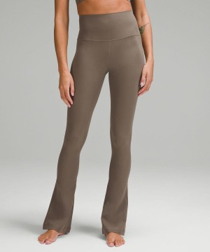 Leggins Lululemon Align™ High-Rise Acanalado Mini-Flared Extra Corta Mujer Gris Chile | 479IRTELA