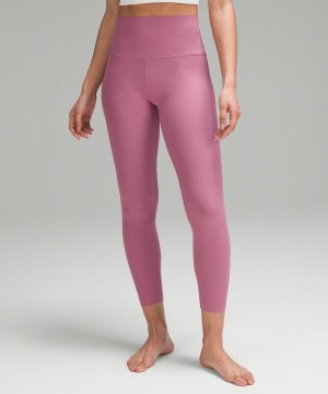 Leggins Lululemon Align™ High-Rise Acanalado 25" Mujer Moradas Chile | 893AFMRIV