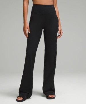 Leggins Lululemon Align™ High-Rise Acanalado Anchos-Leg Altas Mujer Negras Chile | 047BVAZRS