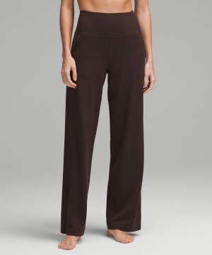 Leggins Lululemon Align™ High-Rise Anchos-Leg Regular Mujer Chocolate Chile | 589CAUXGO