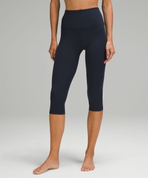 Leggins Lululemon Align™ High-Rise Crop 17" Mujer Azul Marino Chile | 197QHGUMK