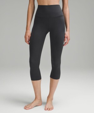 Leggins Lululemon Align™ High-Rise Crop 21" Mujer Gris Oscuro Chile | 709BCGAWE
