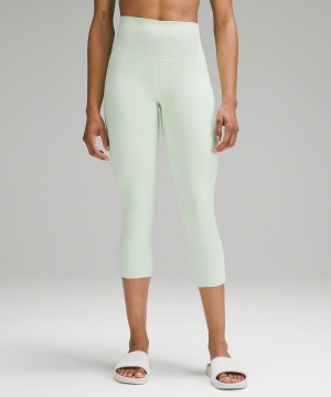 Leggins Lululemon Align™ High-Rise Crop 21" Mujer Verde Chile | 893DTMKFO
