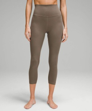 Leggins Lululemon Align™ High-Rise Crop 23" Mujer Gris Chile | 241HJLKWU