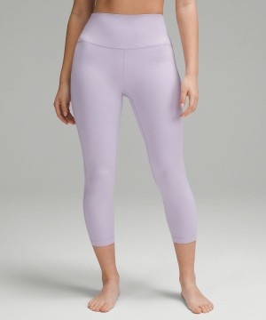Leggins Lululemon Align™ High-Rise Crop 23" Mujer Moradas Chile | 316NUWHMS