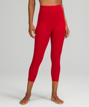 Leggins Lululemon Align™ High-Rise Crop 23" Mujer Rojas Oscuro Chile | 951OUDRNI