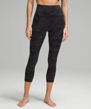 Leggins Lululemon Align™ High-Rise Crop 23" Mujer Camuflaje Negras Multicolor Chile | 063SQRFBP